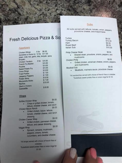 Delivery Charge, Or Driver Tip. . Jjs place pizza and so much more fairfax menu